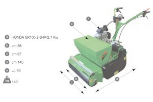 СЕЯЛКА ЗА РАЙГРАС R2 RINALDI GARDEN M58 E